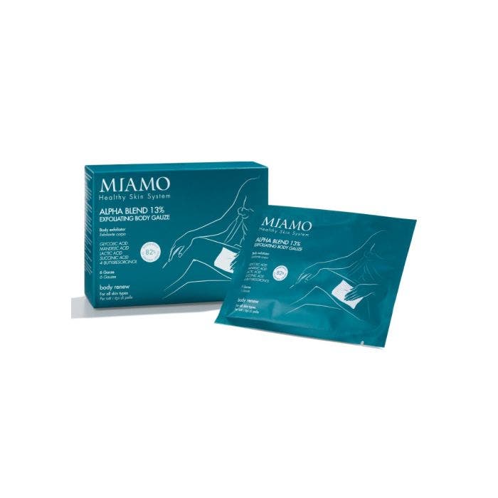 Miamo Alpha Blend 13% Esfoliante Corpo Garze Imbevute 6 Bustine-1