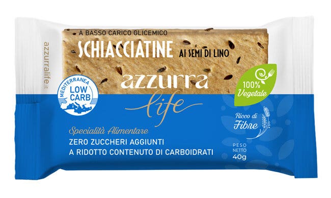 Azzurra Life Schiacciatine Ai Semi Di Lino 40g-2