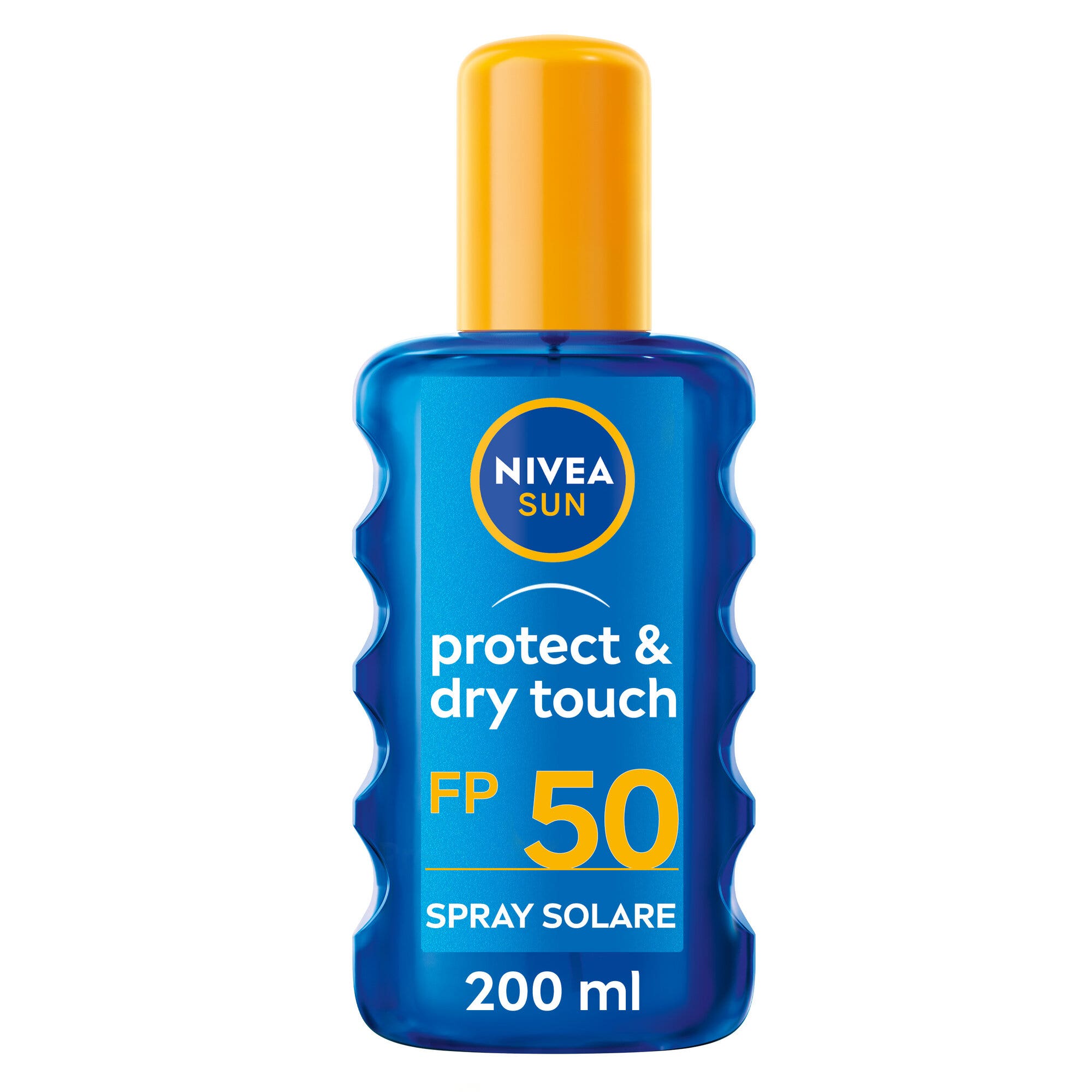 Nivea Sun Spray Solare Protect & Dry Touch Fp50 200ml Crema Solare 50 100% Trasparente Per Sportivi-8