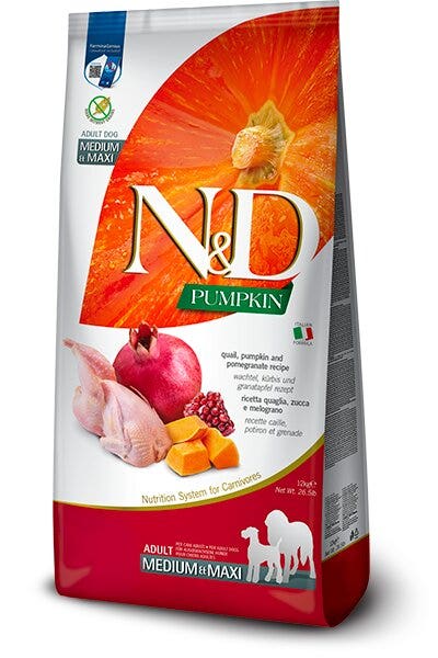Farmina N&D Pumpkin Cibo Secco Quaglia Zucca E Melograno Per Cani Adulti 12kg-2