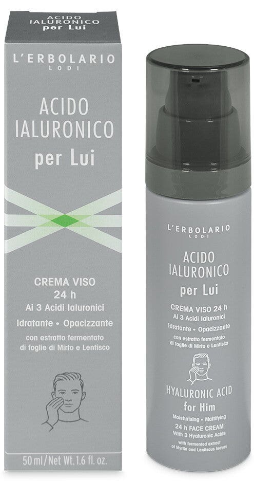 L'Erbolario Crema Viso Acido Ialuronico Per Lui 50ml-2