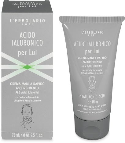 L'Erbolario Crema Mani Acido Ialuronico Per Lui 75ml-1