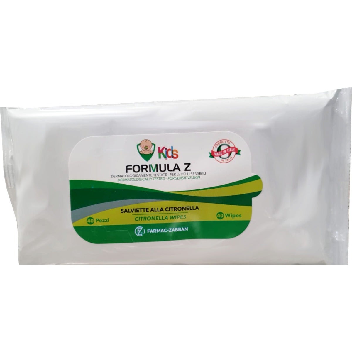Formula Z Kids Salviette Citronella 40 Pezzi-1