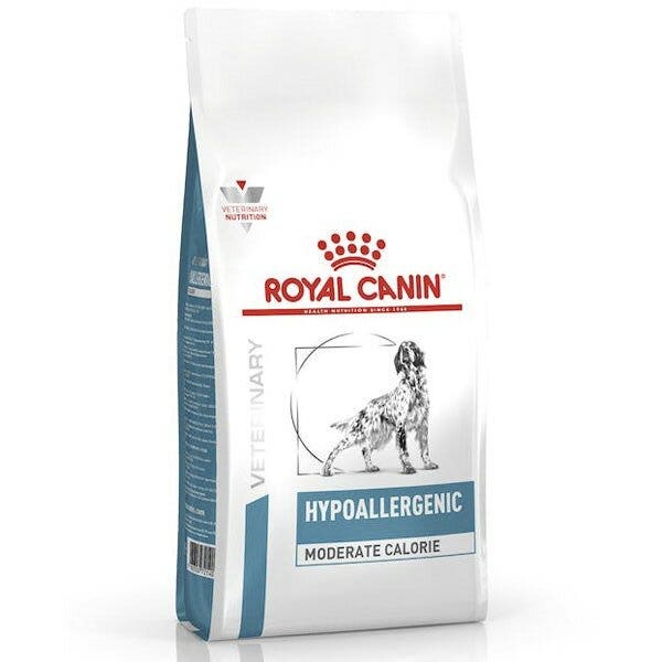Royal Canin Veterinary Hypoallergenic Moderate Calorie Crocchette Per Cani Adulti Sacco 1,5Kg-2