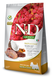 Farmina N&D Quinoa Dog Skin&Coat Quaglia Cocco E Curcuma Per Cani Adulti Taglia Mini Sacco 2,kg-1