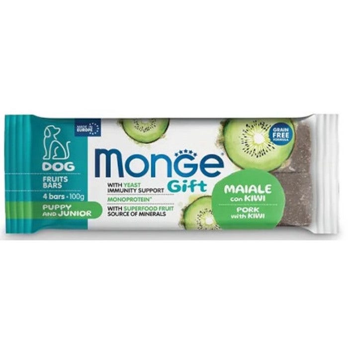 Monge Fruits Bars Barretta Per Cani Puppy/Junior Maiale Con Kiwi 100g-2
