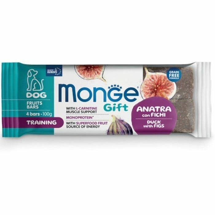 Monge Fruits Bars Training Barretta Per Cani Adulti Anatra Con Fichi 100g-1