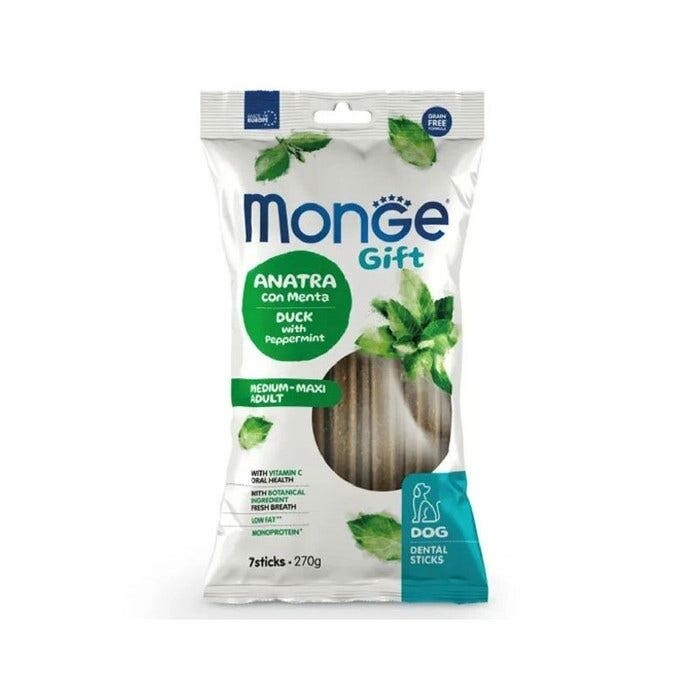 Monge Dental Sticks Anatra Con Menta Per Cani Adulti Medium/Maxi 270g-3