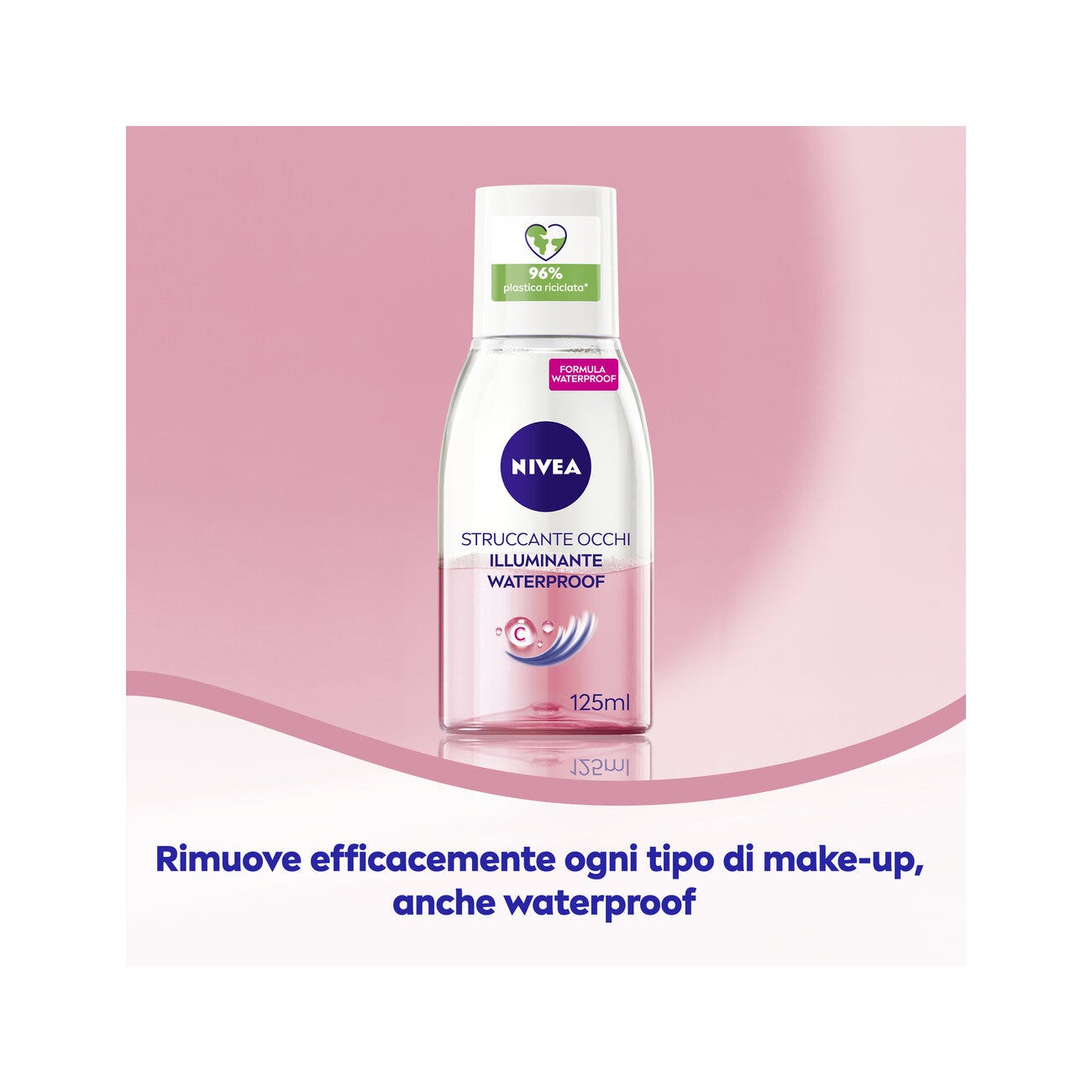 Nivea Struccante Occhi Bifase Illuminante Waterproof Olio Struccante Bifasico Per Gli Occhi 125ml-2