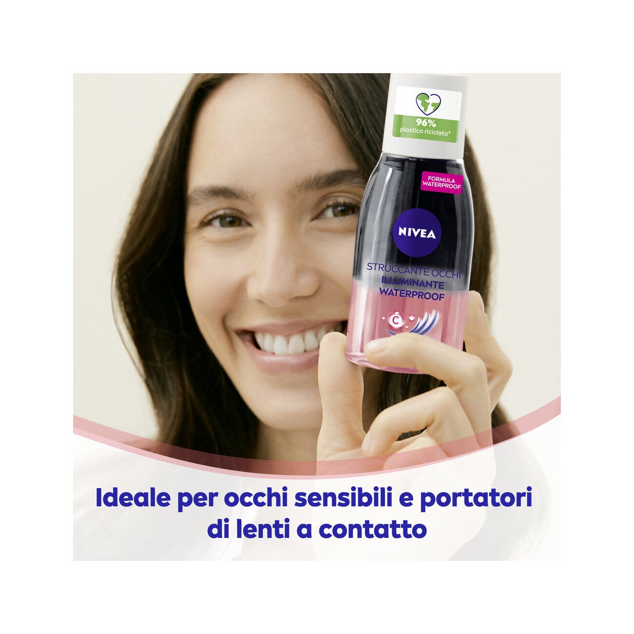 Nivea Struccante Occhi Bifase Illuminante Waterproof Olio Struccante Bifasico Per Gli Occhi 125ml-3