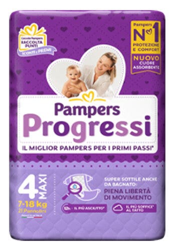 Pampers Progressi Taglia 4 Maxi (7-18 Kg) 21 Pezzi-1