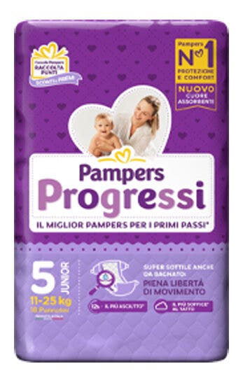 Pampers Progressi Junior 18 Pezzi 11-25kg-2