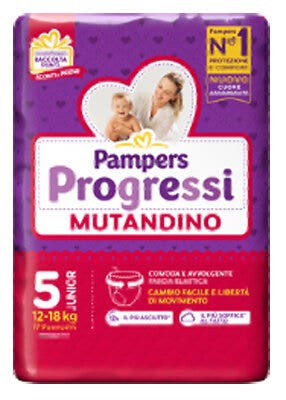 Pampers Progressi Mutandino Taglia 5 Junior (12-18 kg) 18 Pezzi-1