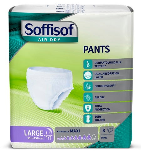 Soffisof Air Dry Pants Pannolone Maxi Taglia Large 8 Pezzi-1