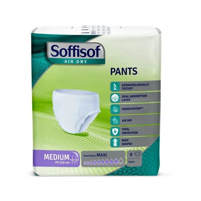 Soffisof Air Dry Pants Maxi Taglia Medium 8 Pezzi-5