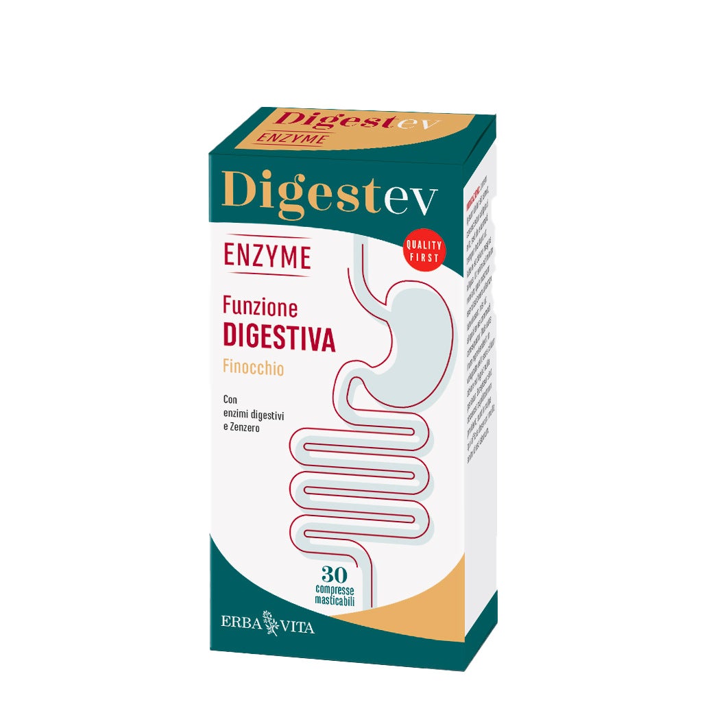 Erba Vita Digest-Ev Enzyme Integratore 30 Compresse-1