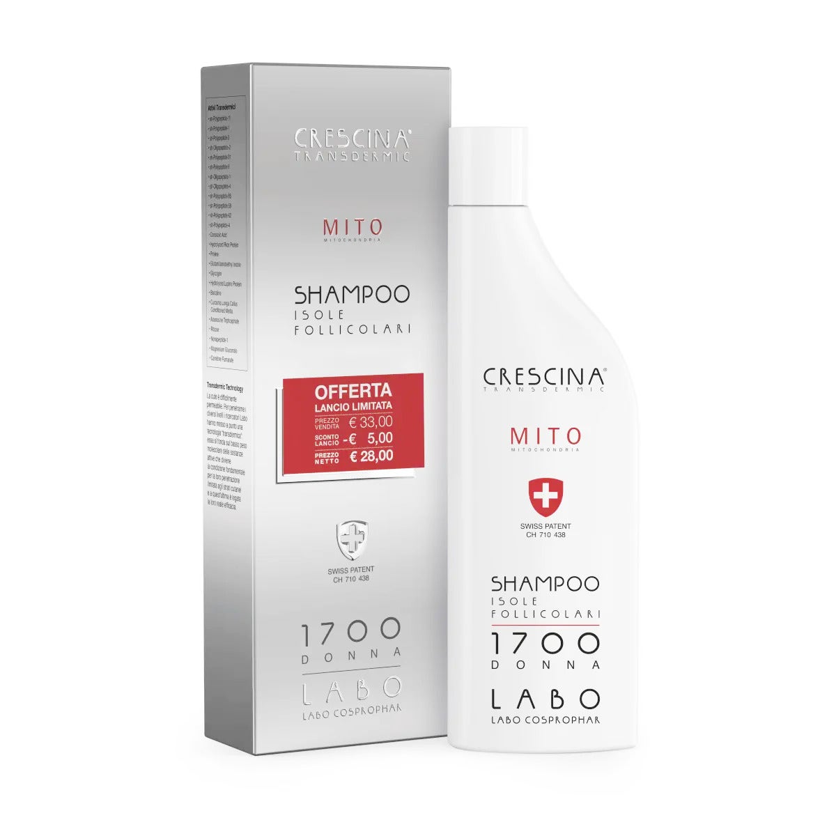 Crescina Shampoo Isole Follicolari Mito 1700 Donna 150ml-1