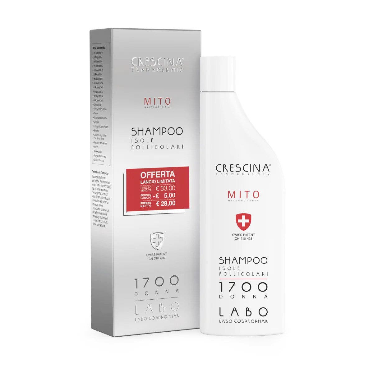 Crescina Shampoo Isole Follicolari Mito 1700 Donna 150ml-2