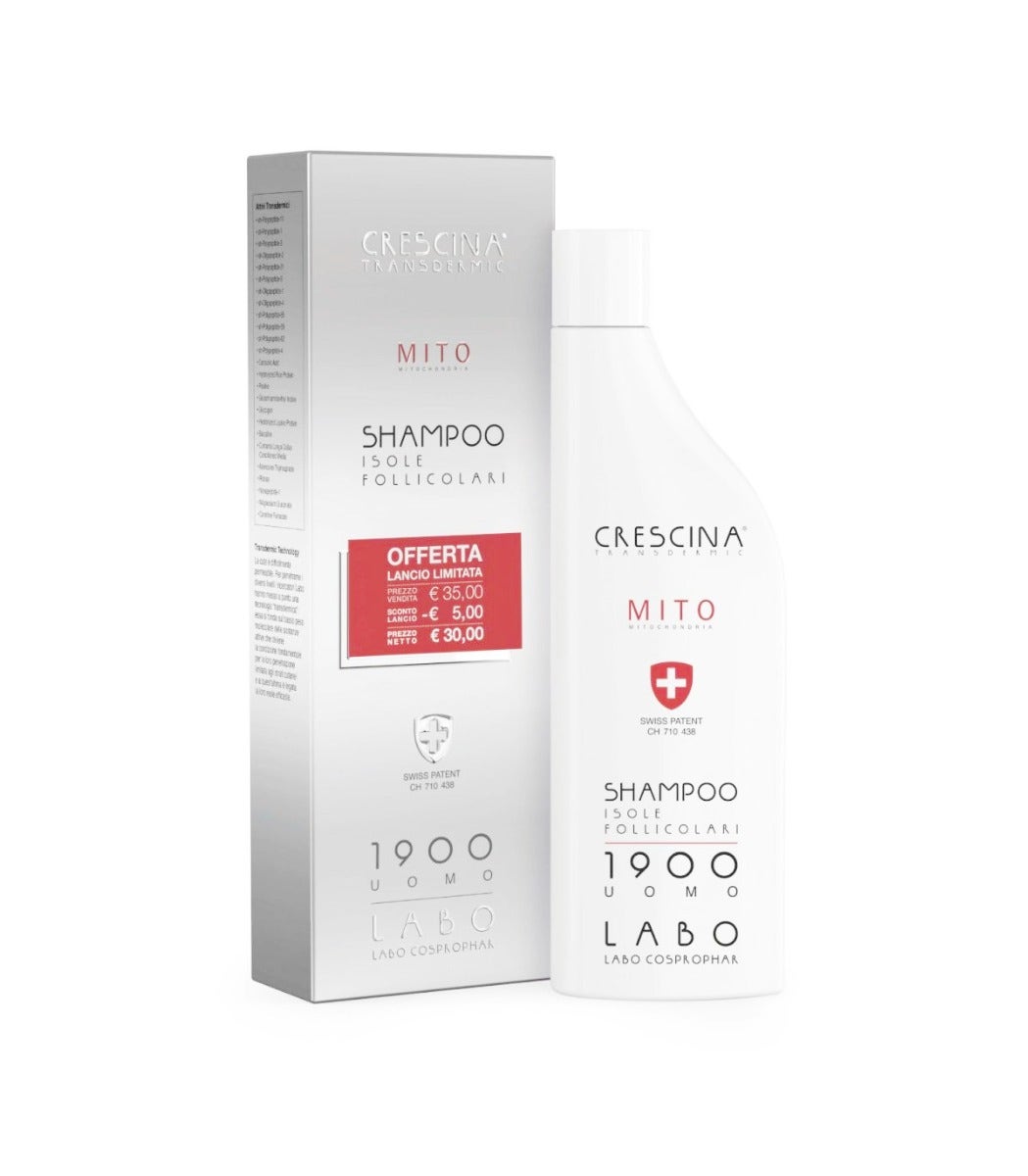 Crescina Shampoo Isole Follicolari Mito 1900 Uomo150ml-1