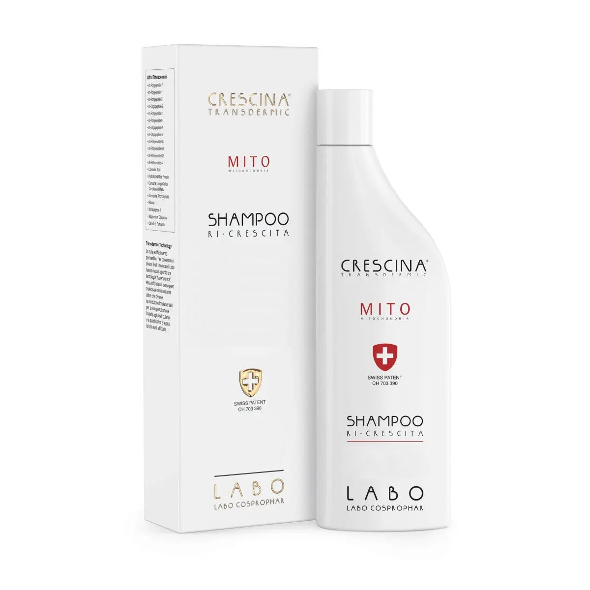 Crescina Shampoo Ri-Crescita Mito 200 Uomo150ml-1
