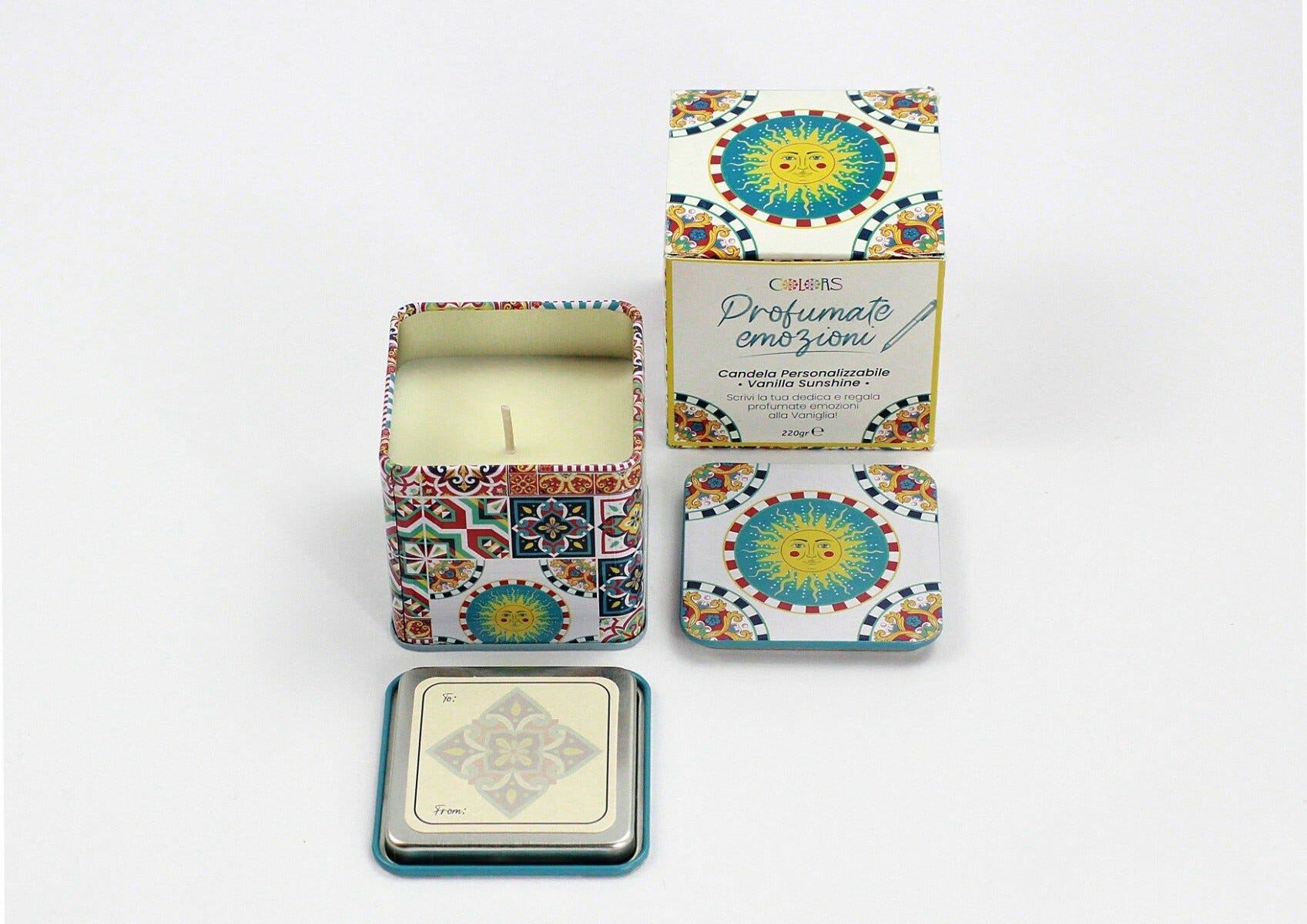 Colors Candela Profumata Personalizzabile Vanilla Sunshine-2
