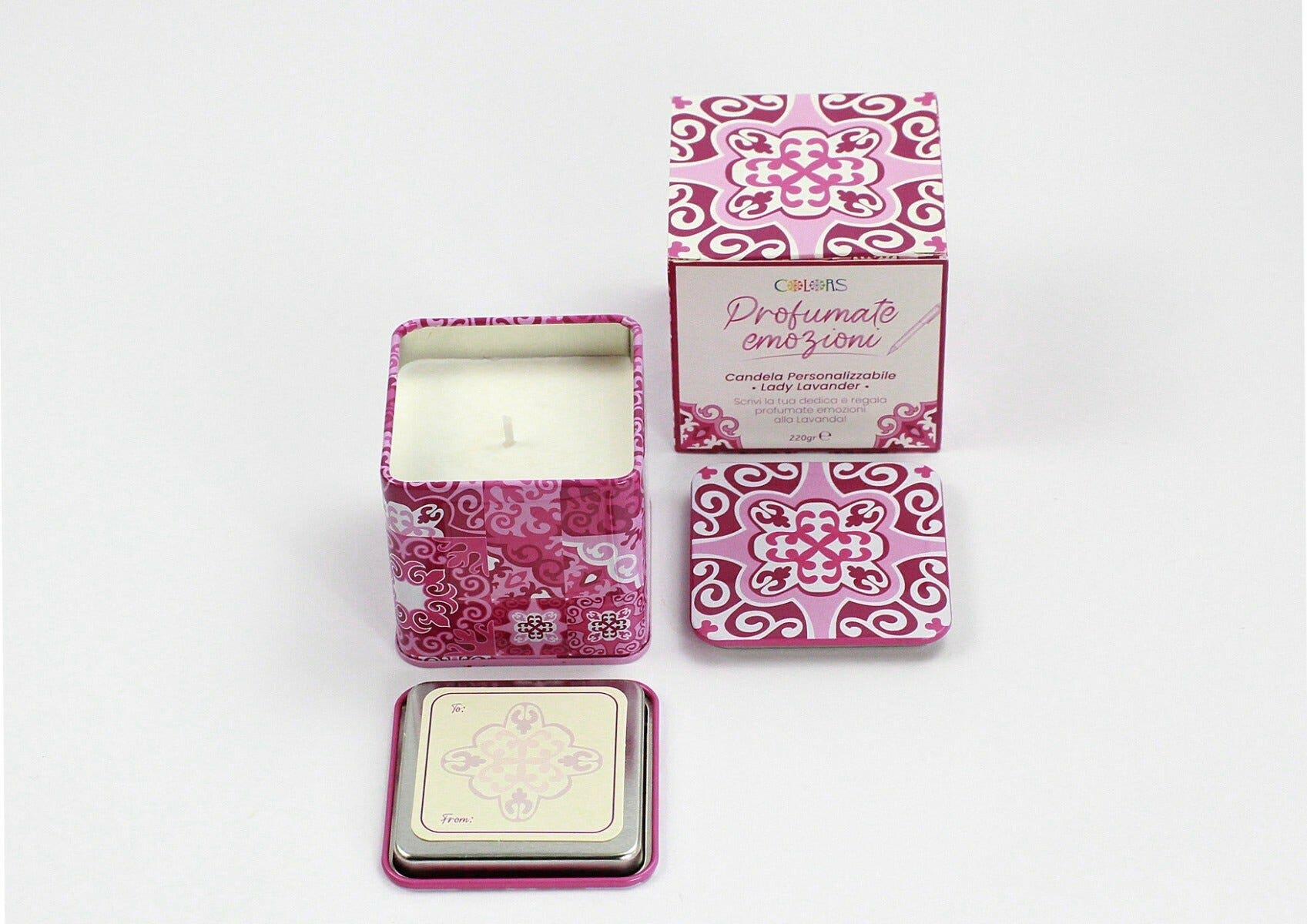 Colors Candela Profumata Personalizzabile Lady Lavander-2