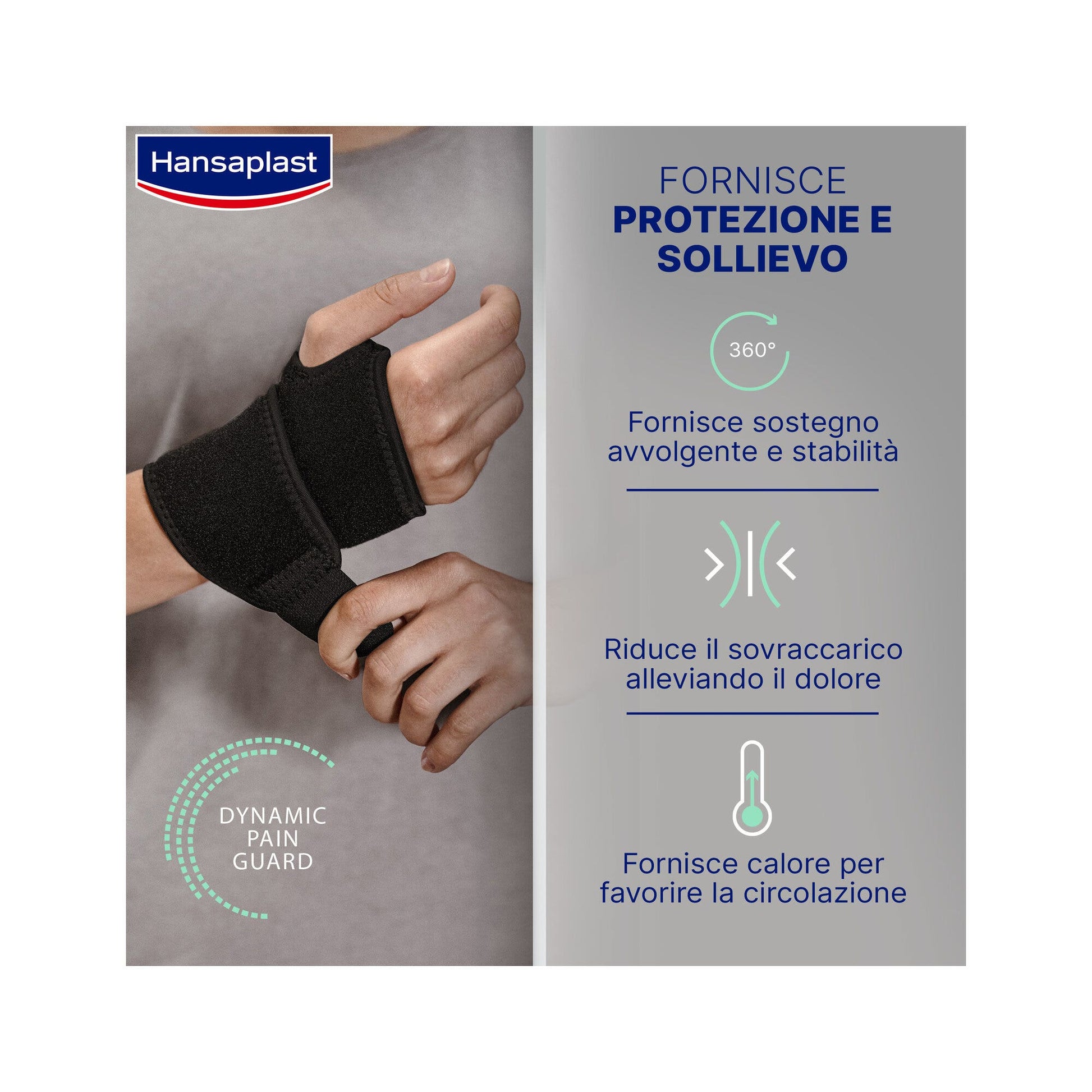 Hansaplast Sport Supporto Polso Polsiera Ortopedica Protezione E Sollievo Dal Dolore-3