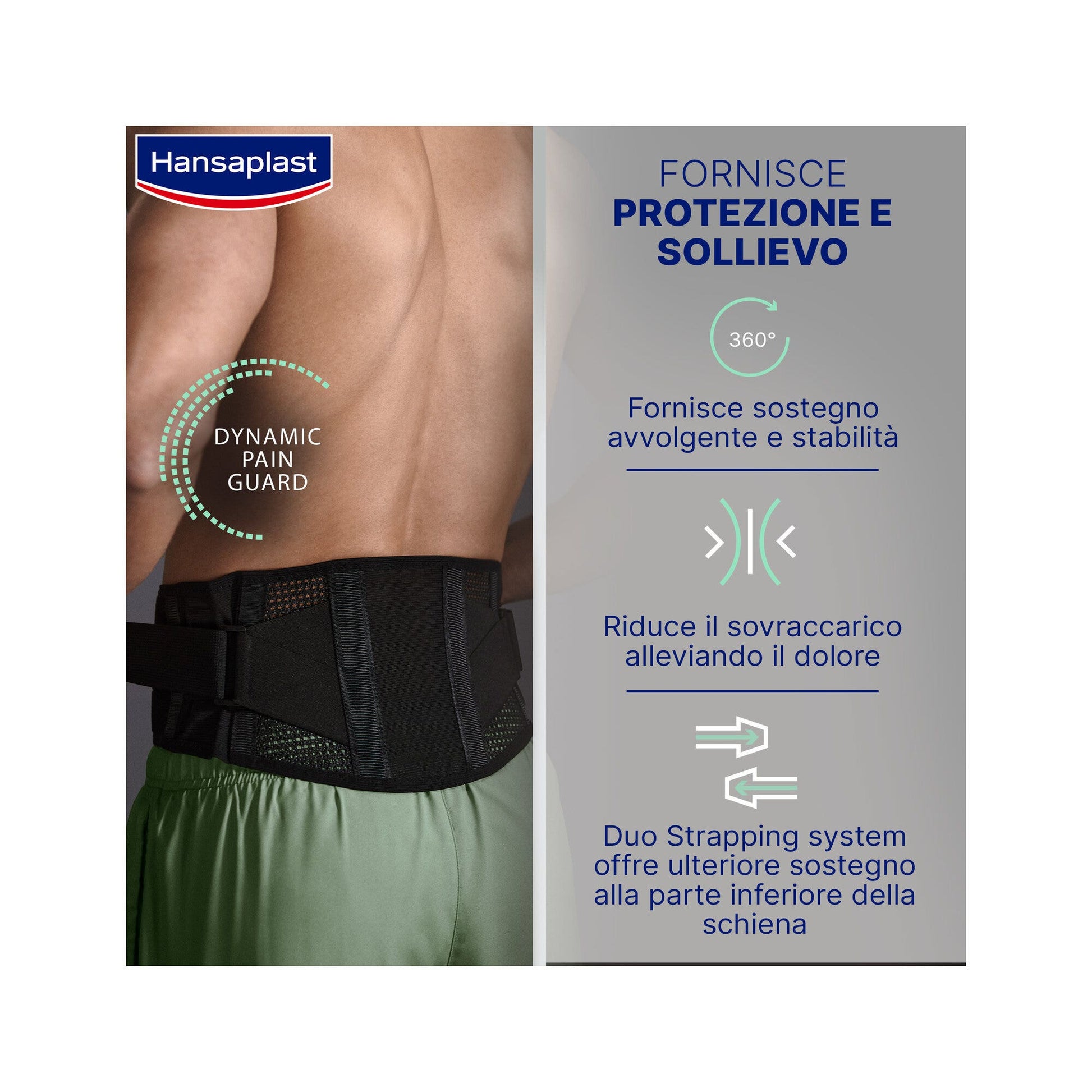 Hansaplast Sport Fascia Lombare Supporto Schiena Protettiva-3
