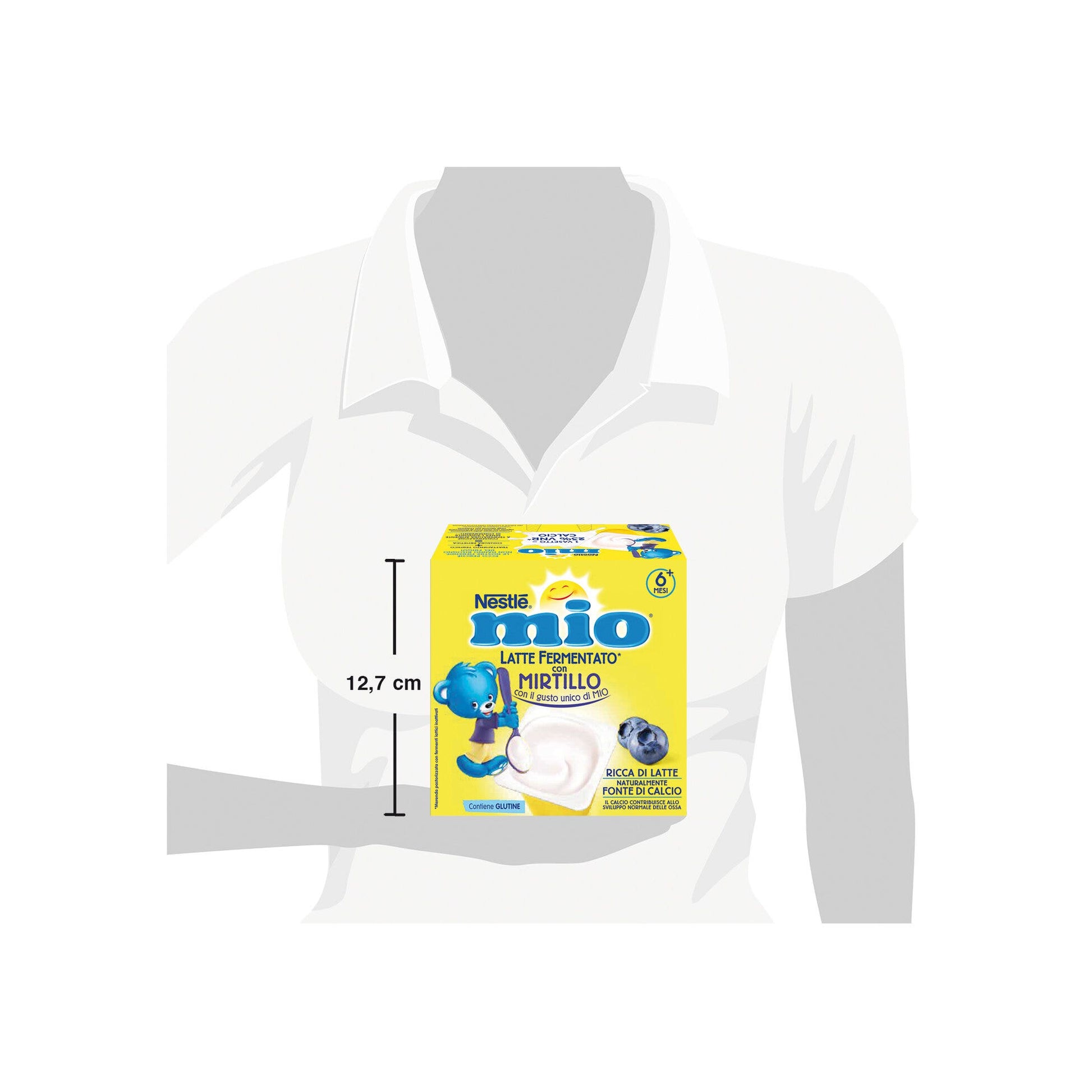Nestlè Mio Merenda Latte Fermentato Mirtillo 4 Vasetti Da 100g-8