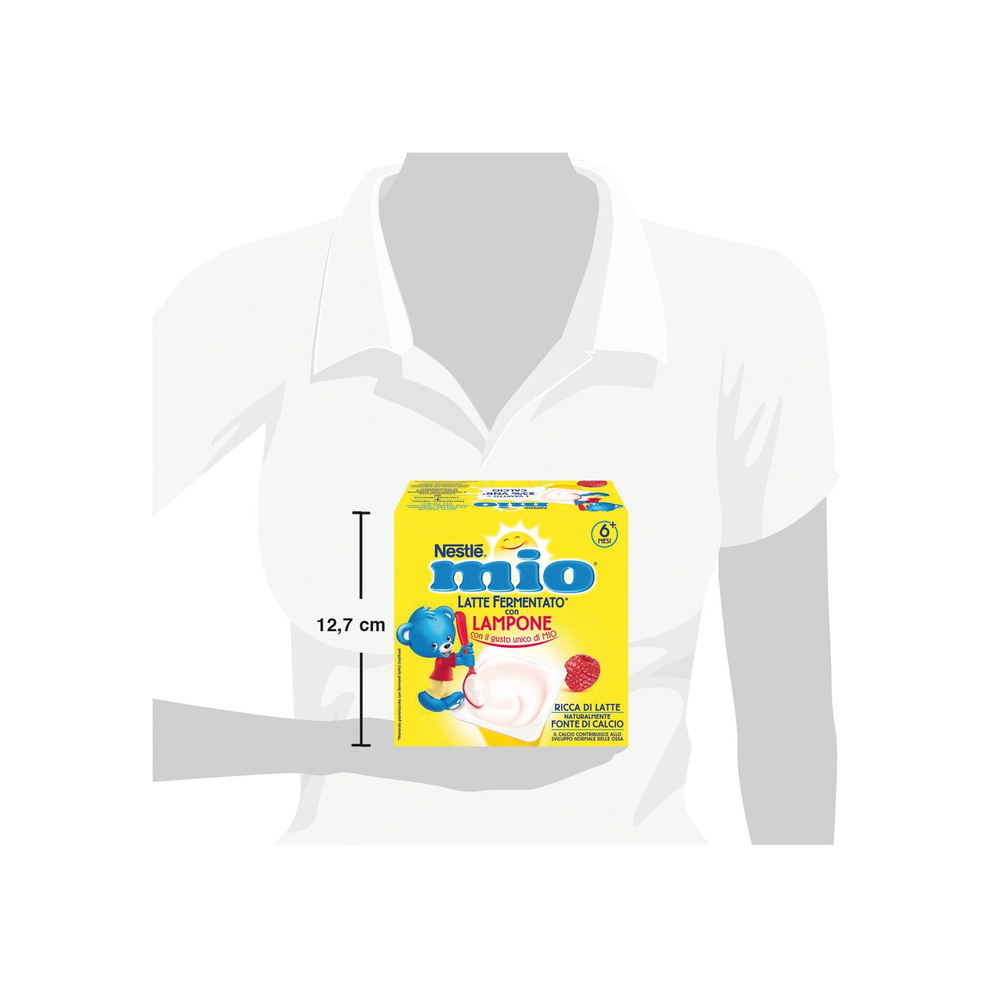 Nestlè Mio Merenda Latte Fermentato Lampone 4 Vasetti Da 100g-3