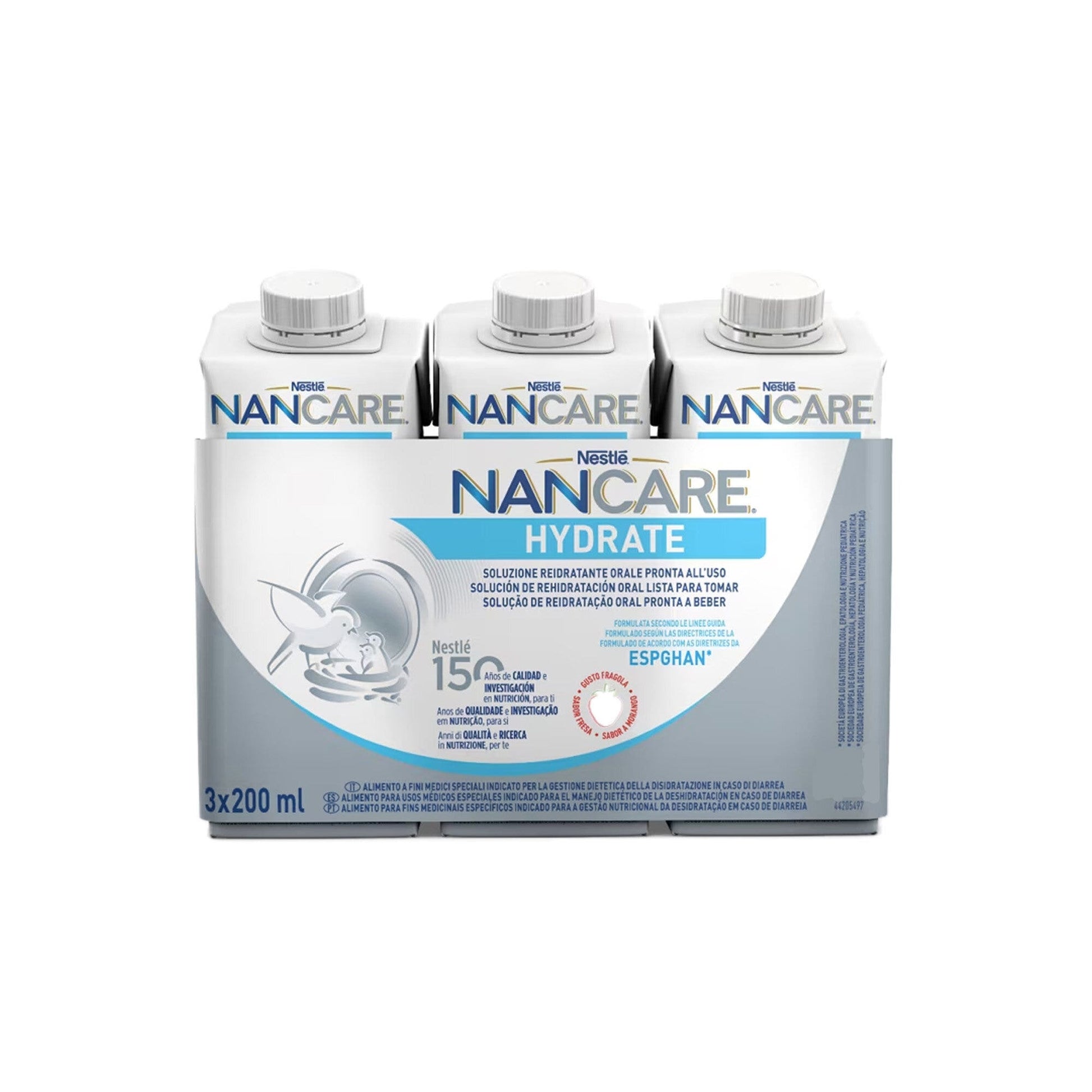 Nestlé Nancare Hydrate Alimento A Fini Medici Speciali Alla Fragola 3 Brick Da 200ml-6