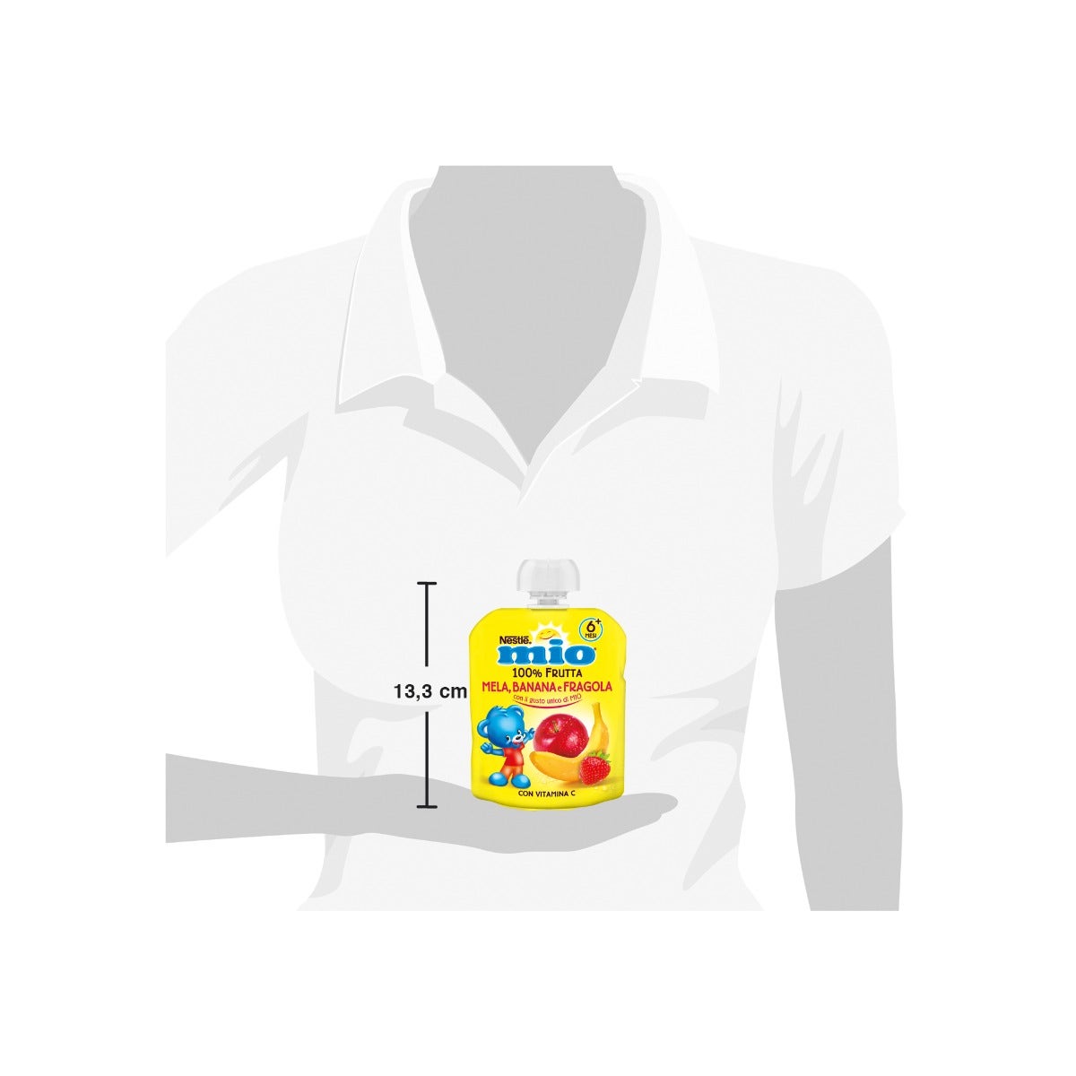 Nestlè Mio Merenda 100% Frutta Mela Banana E Fragola Da Spremere Pouch 90ml-5