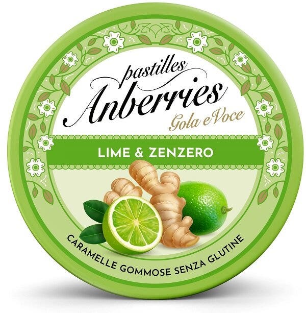 Anberries Lime & Zenzero Caramelle Gommose 50g-1