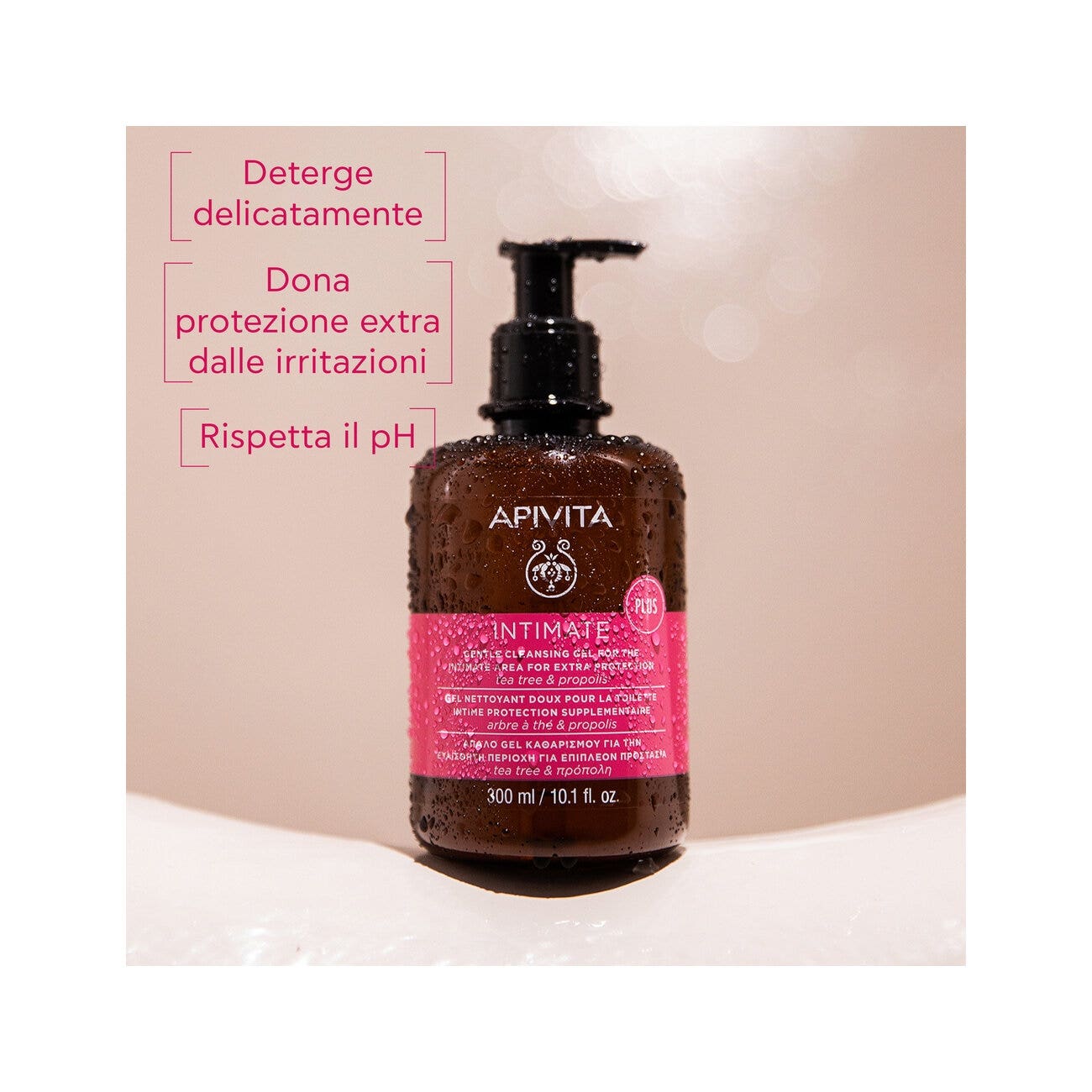 Apivita Intimate Plus Gel Detergente Intimo Extra Protezione 300ml-2