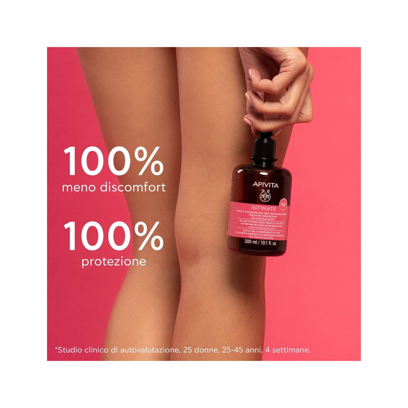 Apivita Intimate Plus Gel Detergente Intimo Extra Protezione 300ml-6