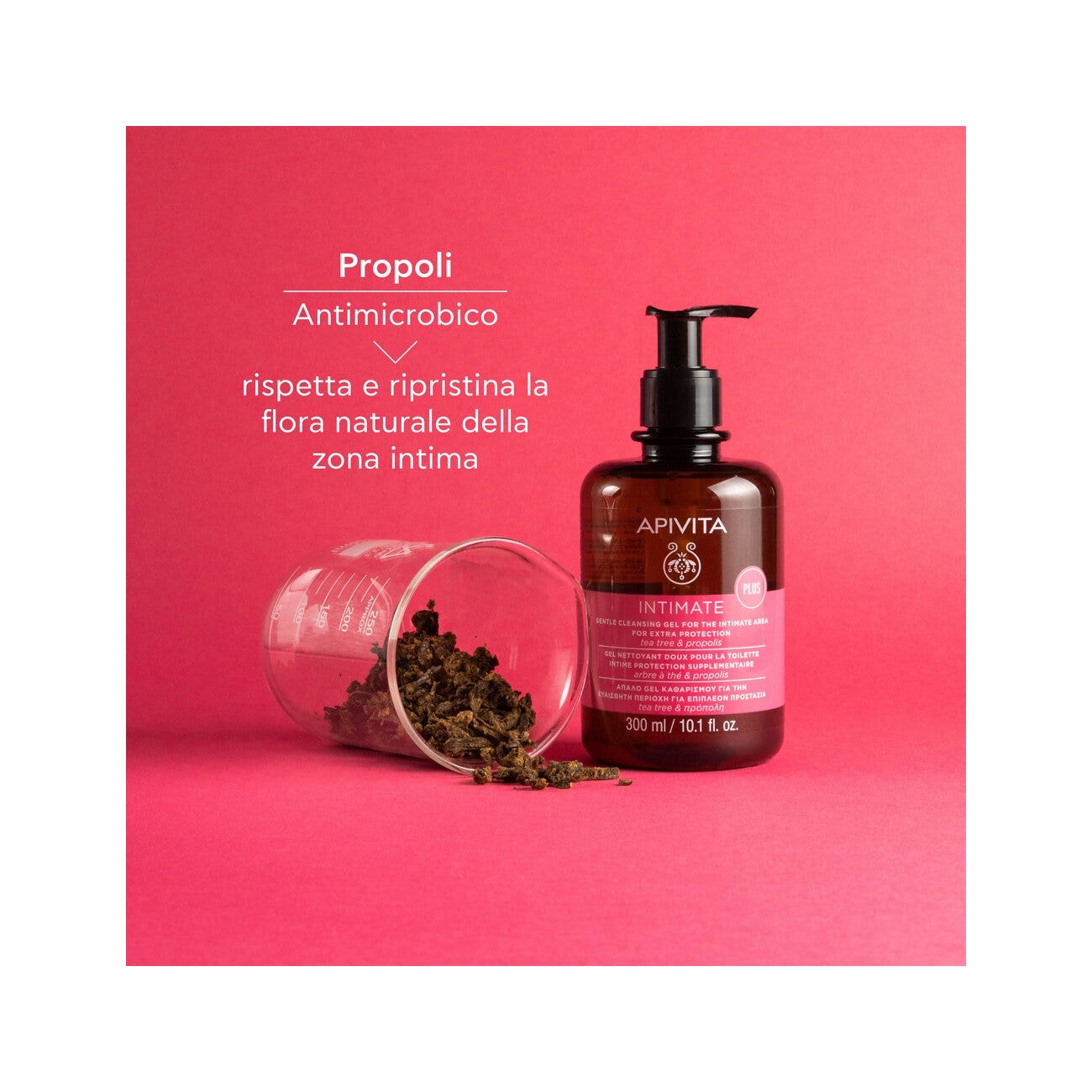 Apivita Intimate Plus Gel Detergente Intimo Extra Protezione 300ml-8