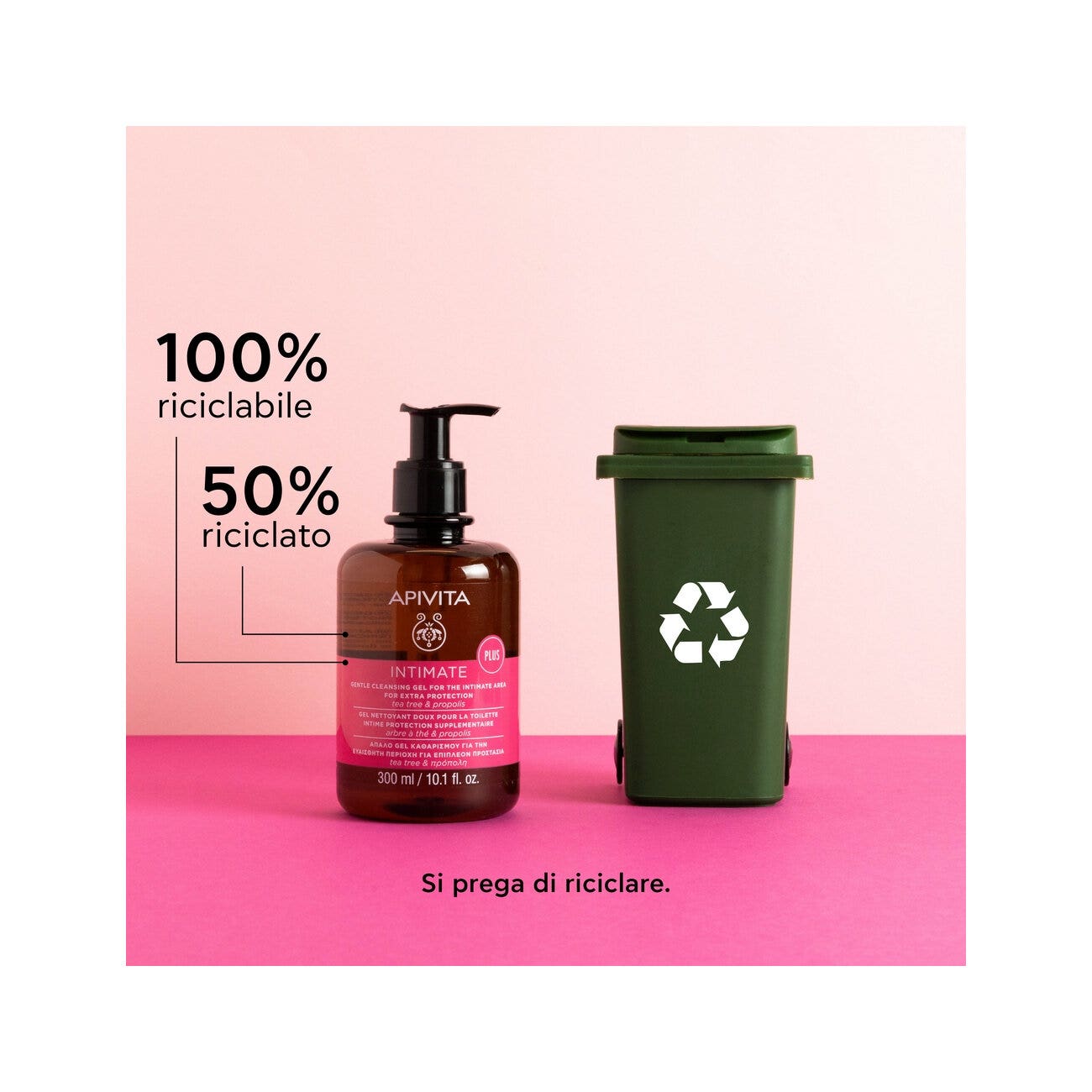 Apivita Intimate Plus Gel Detergente Intimo Extra Protezione 300ml-9