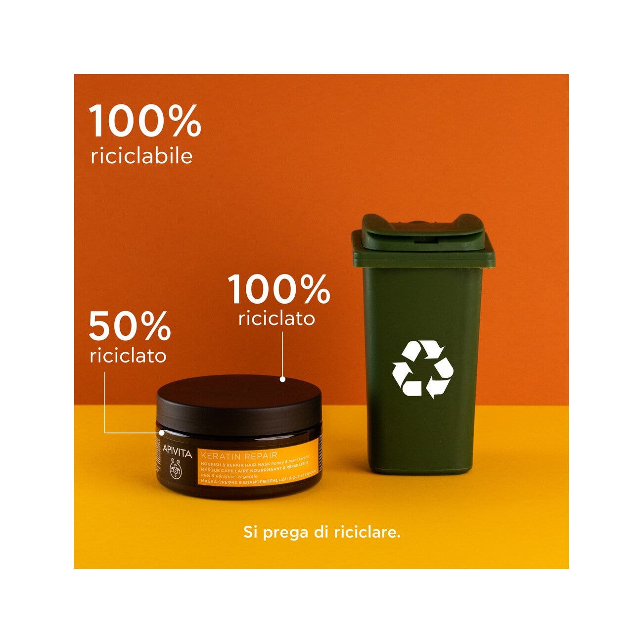 Apivita Keratin Repair Maschera Nutriente Riparatrice 200ml-10