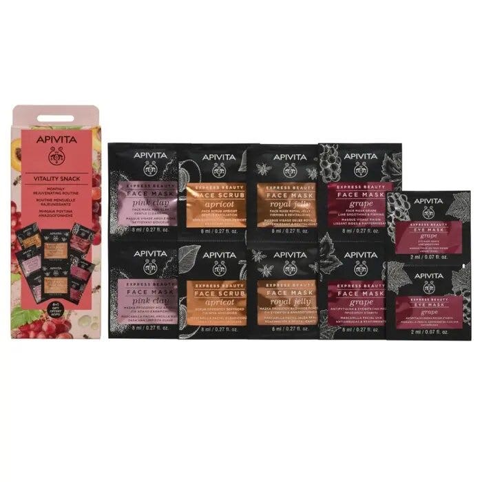 Apivita Express Beauty Snack Vitalità Set 4 Maschere Viso-6