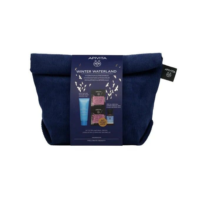 Apivita Cofanetto Aqua Beelicious Crema Comfort Idratante 40ml+Tonico Idratante 20ml+Maschera Argilla Rosa 2x8ml-5