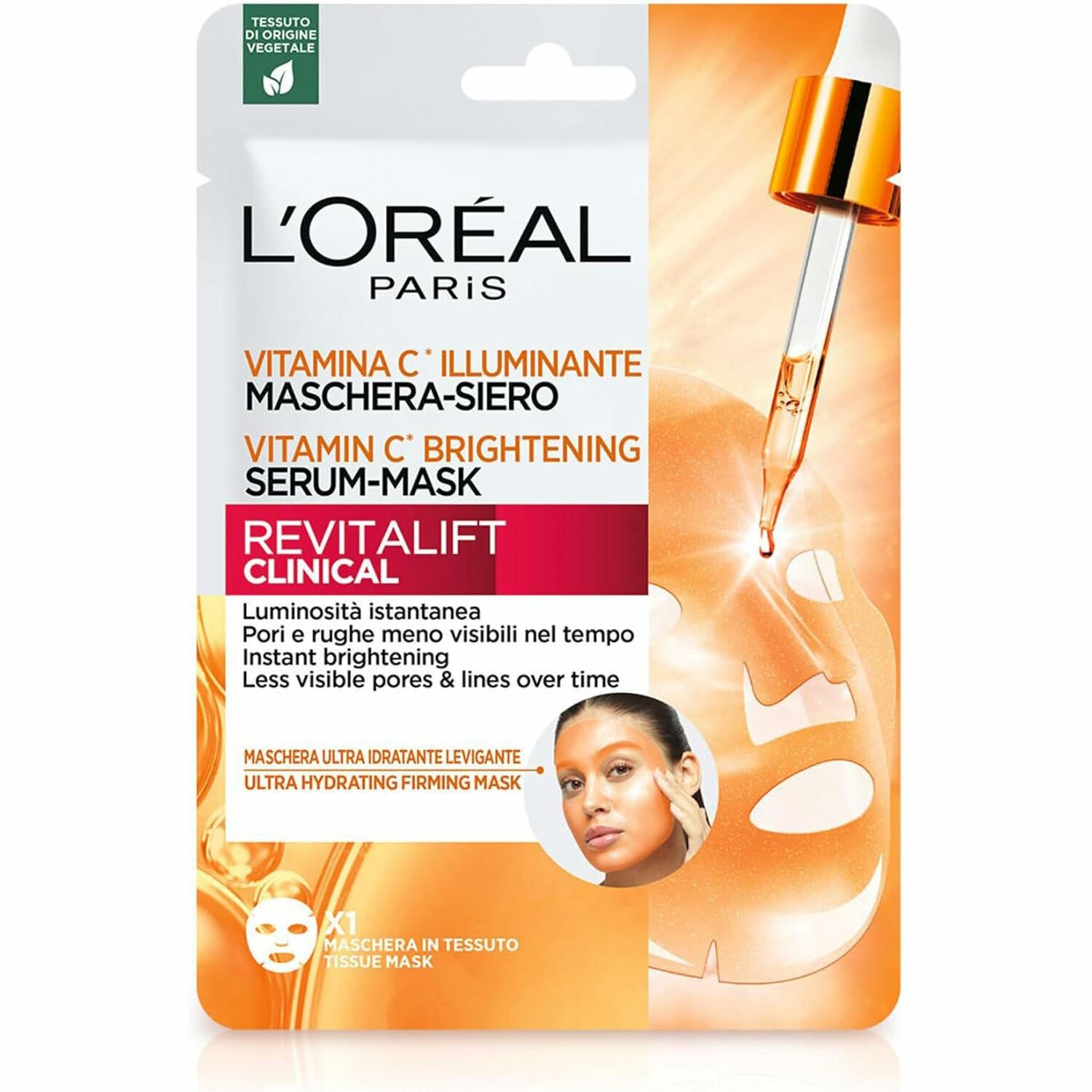 L'Oreal Paris Maschera-Siero Idratante in Tessuto Con Vitamina C-1