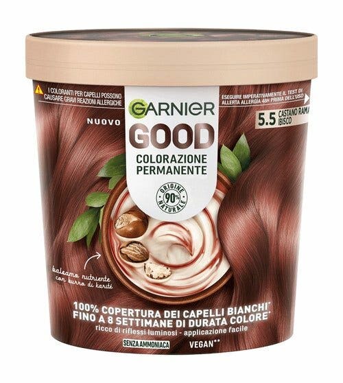 Garnier Good Kit Colorazione Permanente 5.5 Castano Ramato Ibisco 160g-1