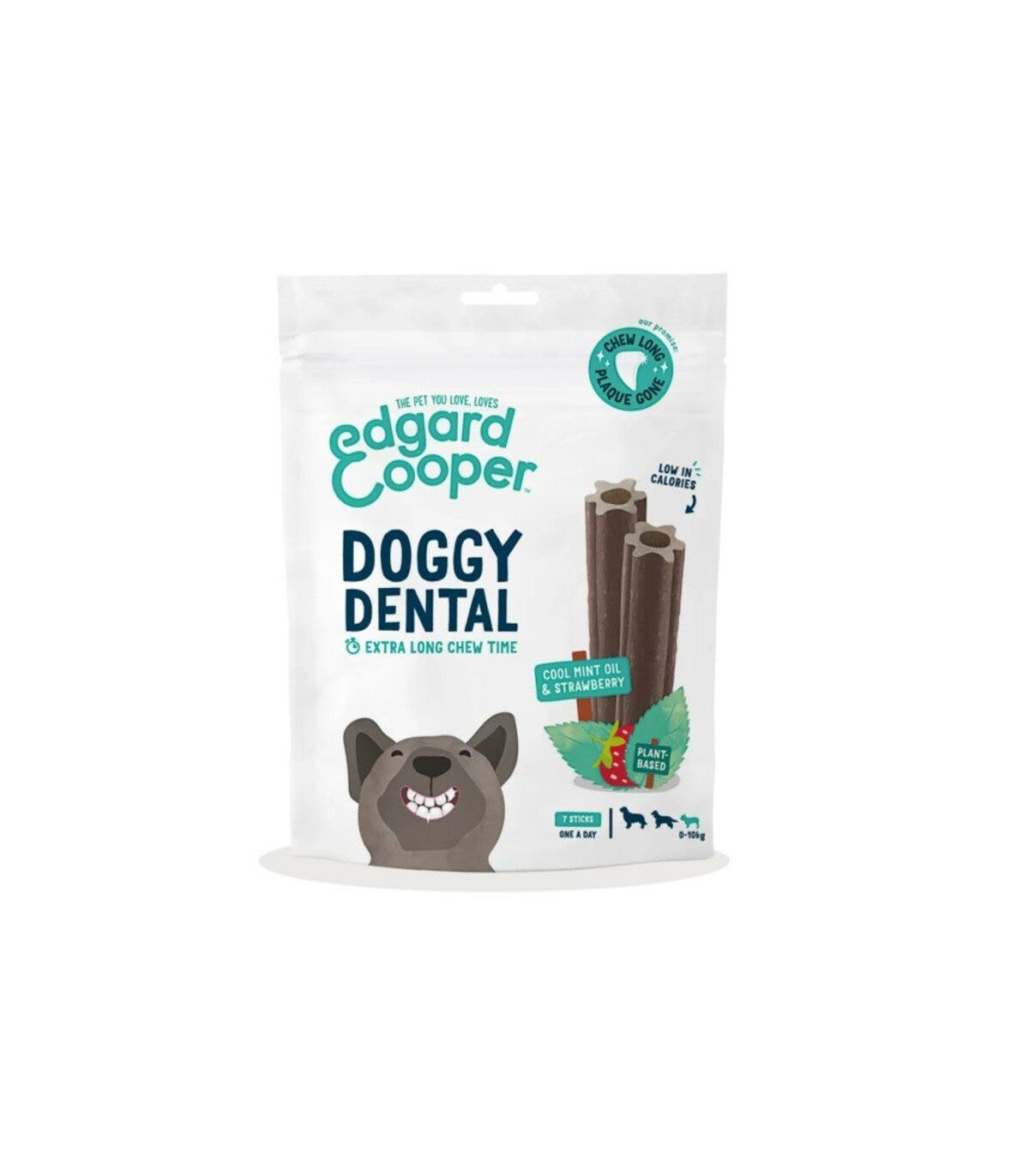 Edgard & Cooper Doggy Dental Small Fragola E Menta Stick Dentali per Cani 120g-1