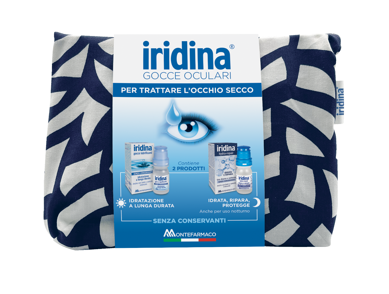 Iridina Gocce Oculari Lubrificanti 10ml + Hydra Repair 10ml + Pochette-2