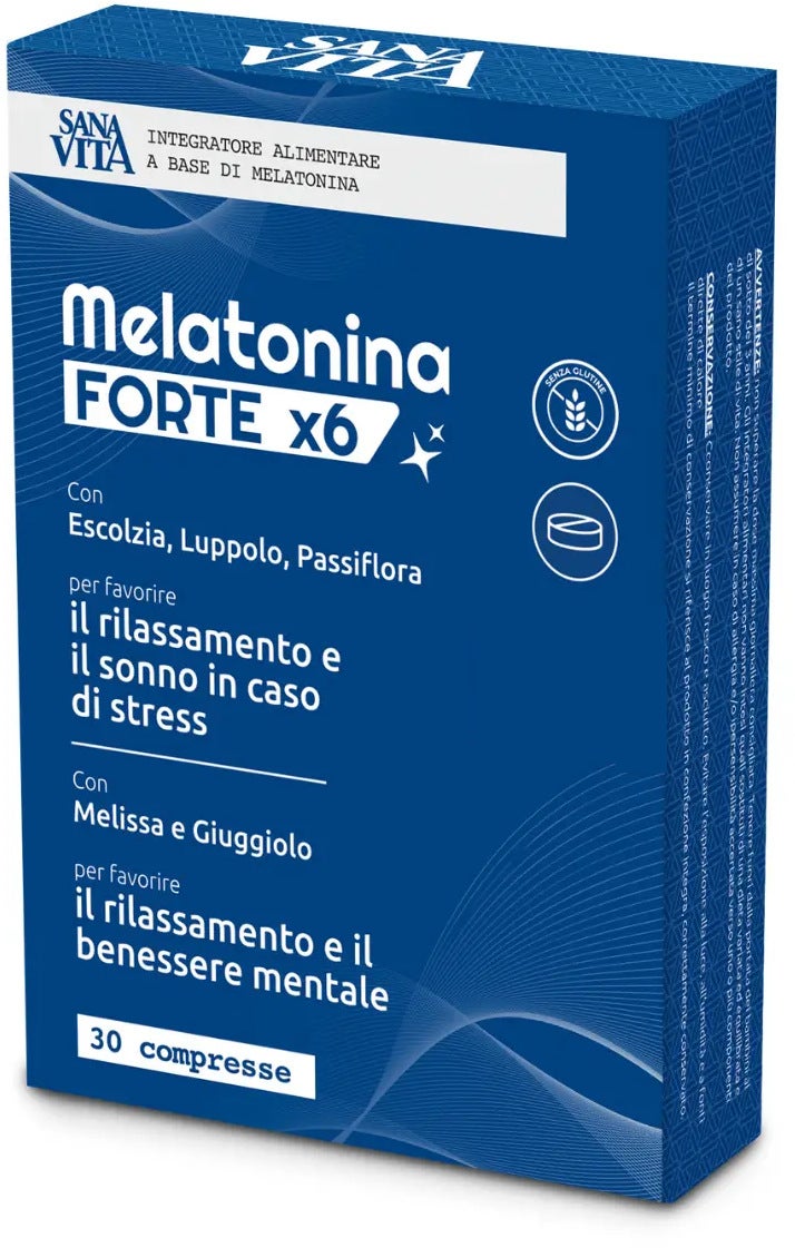 Sanavita Melatonina Forte X6 30 Compresse-2