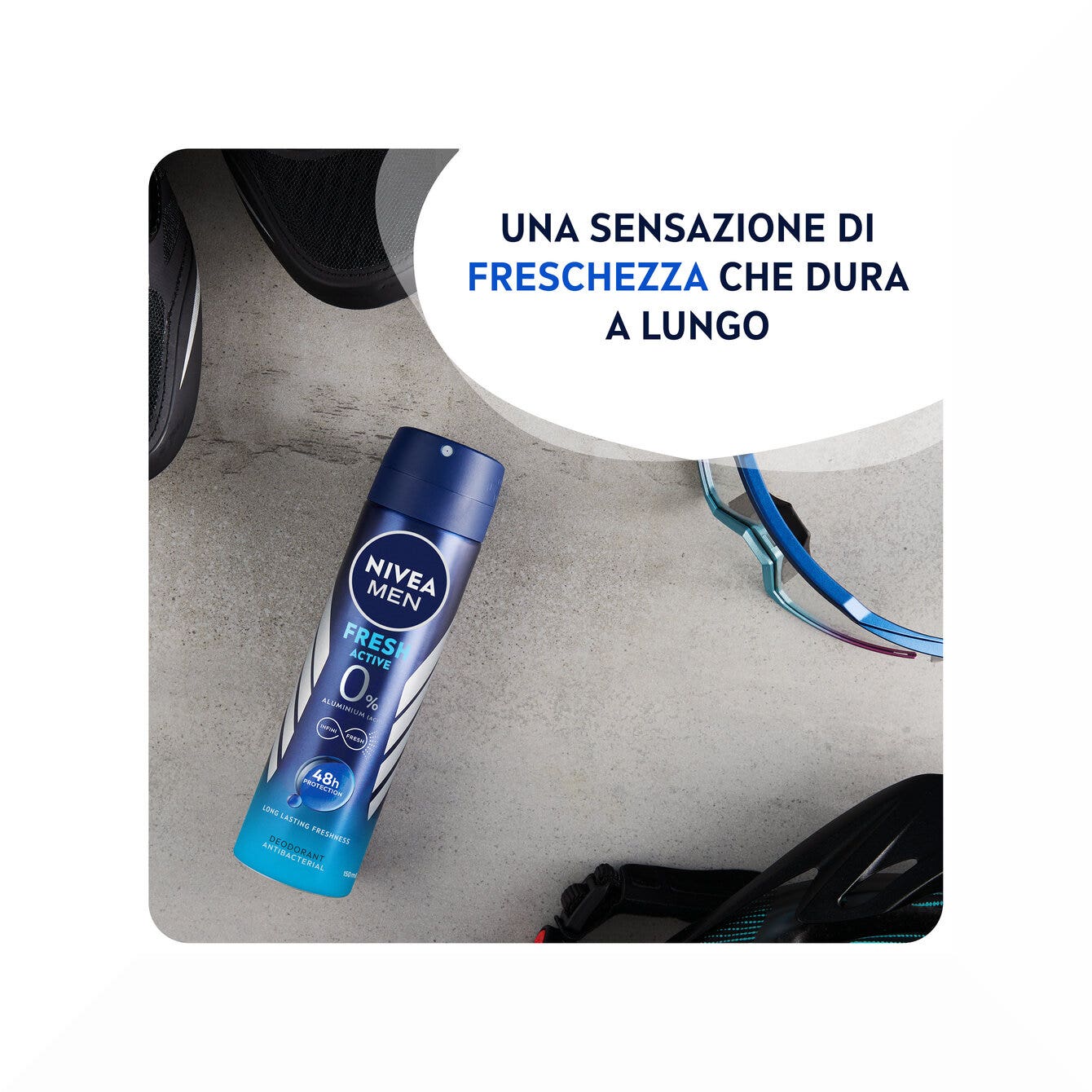 Nivea Men Fresh Active Deodorante Spray 150ml Antitraspirante Uomo Per 48 Ore-6
