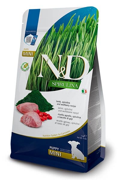 Farmina N&D Dog Mini Spirulina Lamb Per Cani Cuccioli 2kg-1