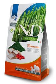 Farmina N&D Dog Medium & Maxi Spirulina Herring Per Cani Adulti 2kg-1
