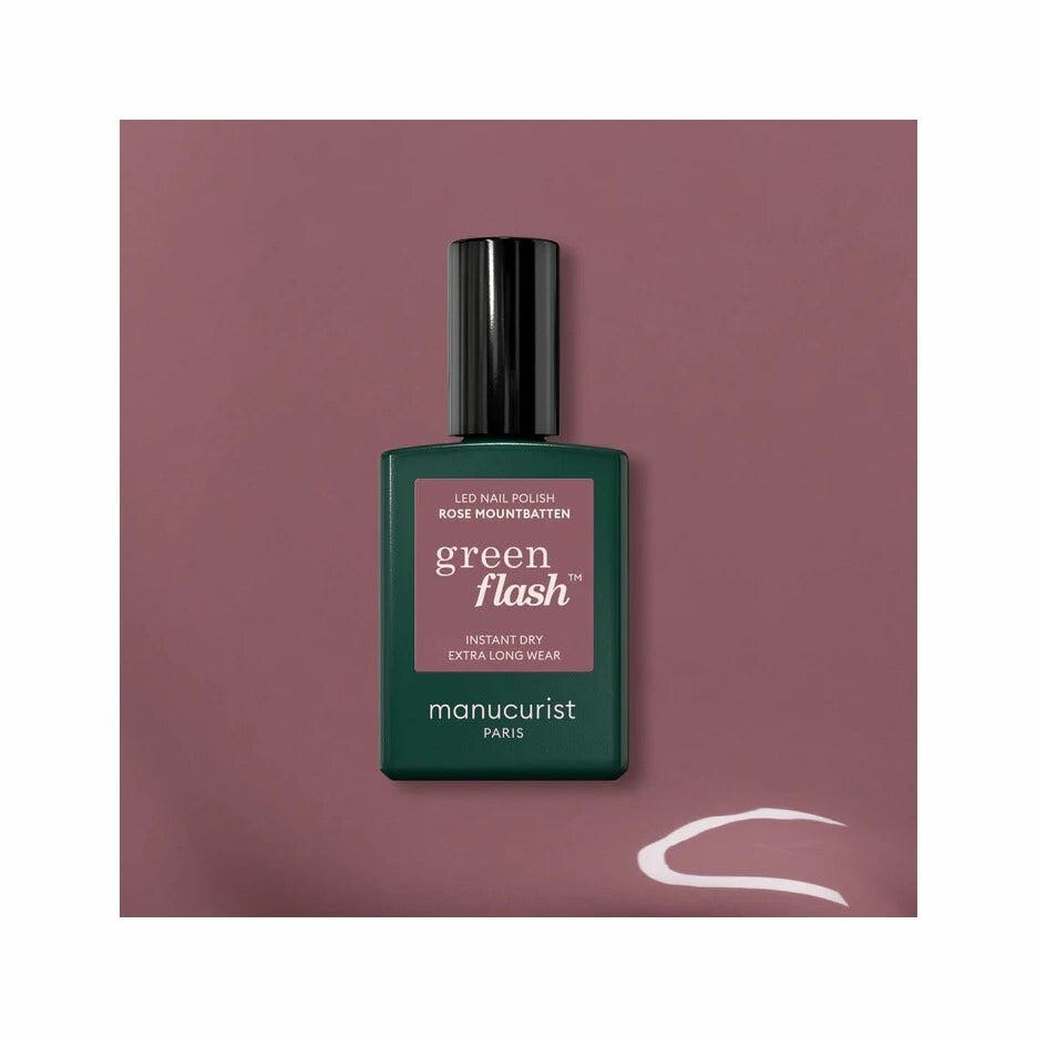 Manucurist Green Flash Smalto Led Rose Mountbatten 15ml-1