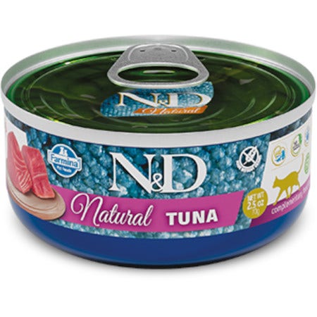 Farmina N&D Natural Tuna Cibo Umido Gatti Adulti Lattina 140g-1